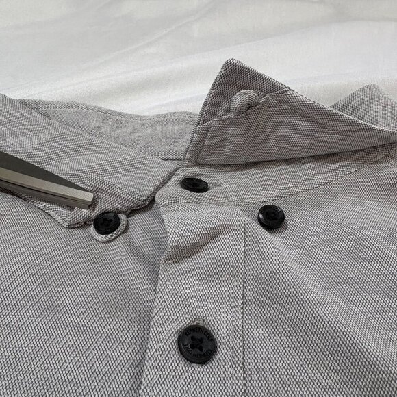 NWT Kenneth Cole New York Men's XL Grey Long Sleeve Button Down Knit - Picture 5 of 10